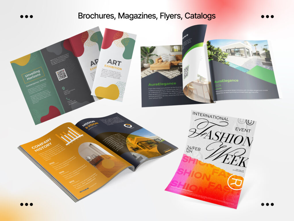 Brochures, Magazines, Flyers & Catalogs​